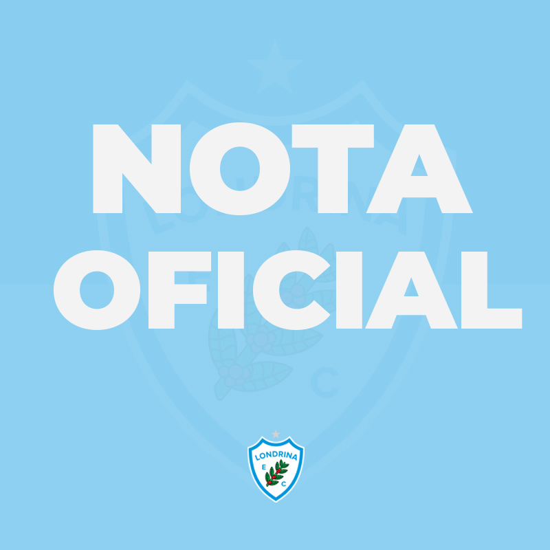 Nota Oficial: Troca no comando técnico da equipe principal do Londrina Esporte Clube